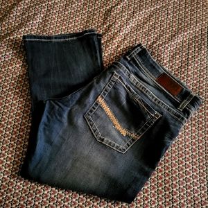 Bke Payton crop jeans, women's 36 inch waist.